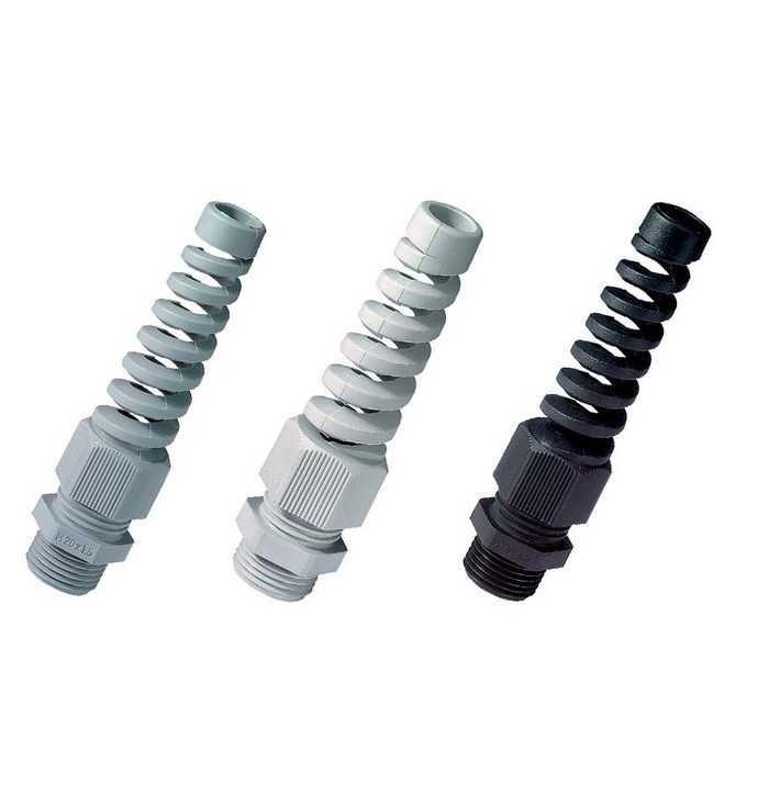 Polyamide PA6 V-2 Jacob cable glands with spiral top, PG image